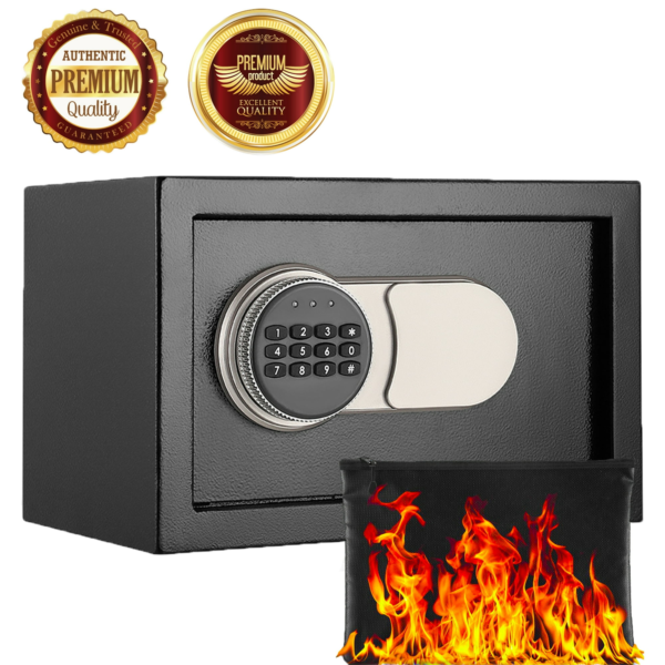 Safes,Fire and Water Resistant Safe Box with Digital Keypad and Alarm System